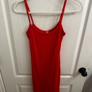 Popilush Red Sleeveless Dress
